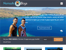 Tablet Screenshot of nomadicboys.com